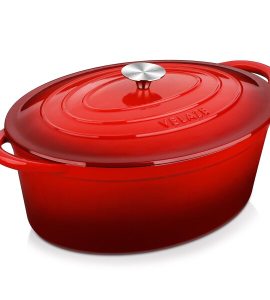 Oval Cast Iron Dutch Oven (Size 31)