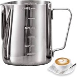 Stainless Steel Coffee Milk Pitcher – 350 ml: