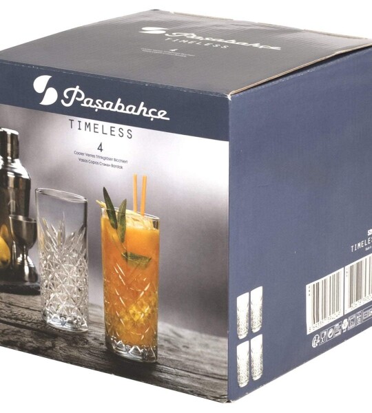 Paşabahçe Timeless 52800 – 4 Cups (Made in Turkey)