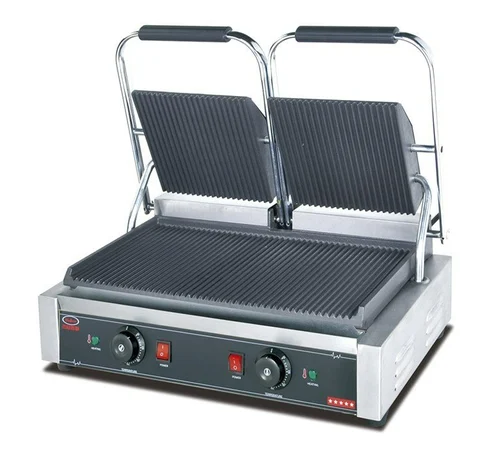 Double Contact Grill – Heavy-Duty Commercial Sandwich & Panini Press | Stainless Steel, Dual Heating Plates, Adjustable