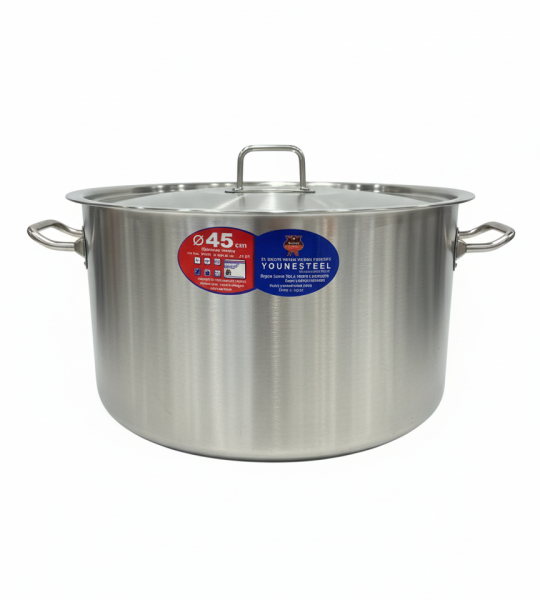 Younesteel Stainless Steel Cooking Pot – 45 cm