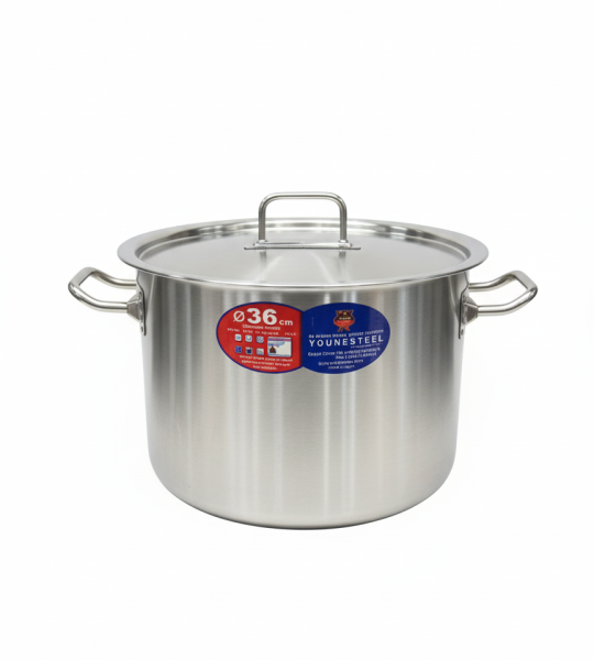 Younesteel Stainless Steel Cooking Pot – 36 cm