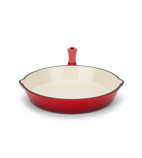 Küchenprofi Provence Cast-Iron Frying Pan – 24 cm (Red)