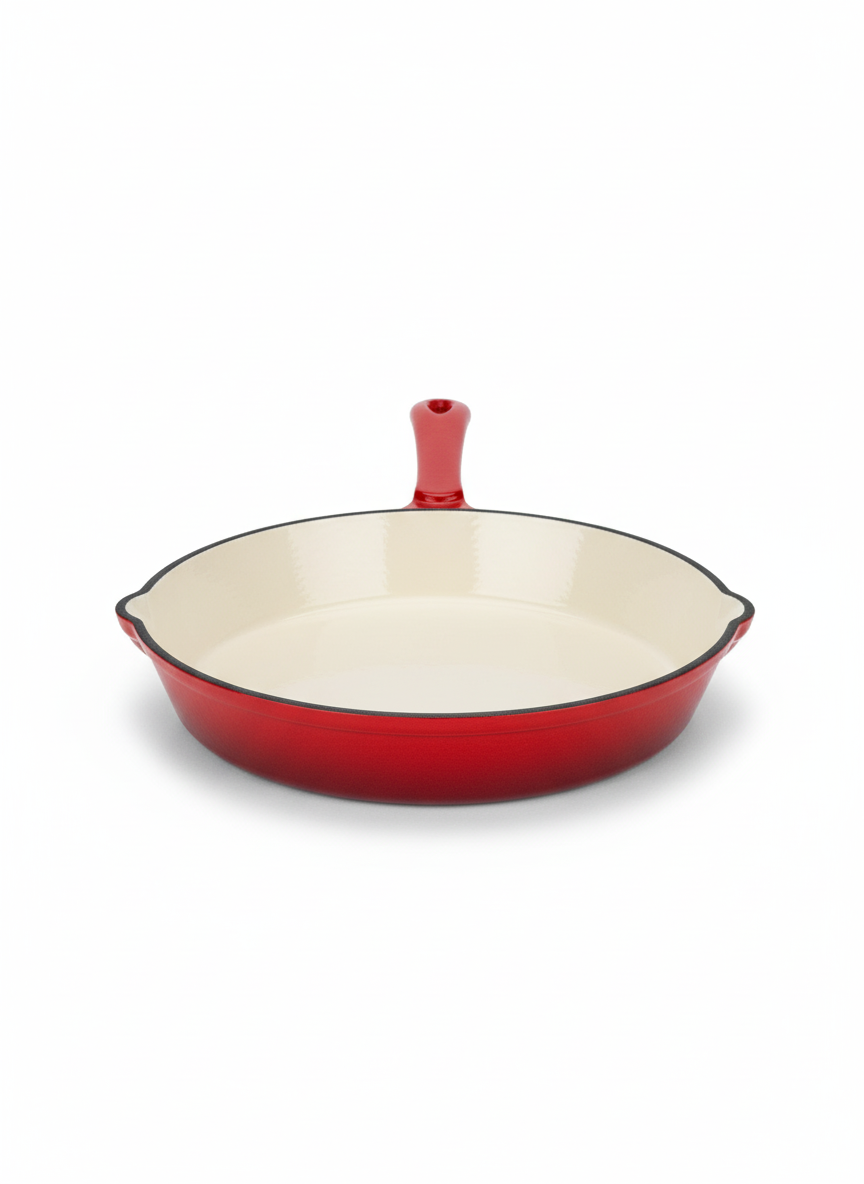 Küchenprofi Provence Cast-Iron Frying Pan – 24 cm (Red)
